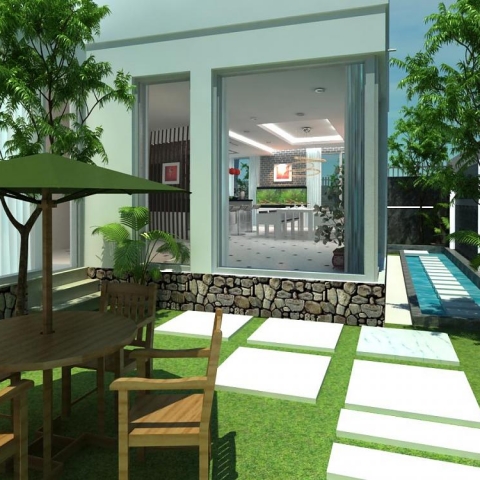 Những góc vườn xanh trong căn hộ